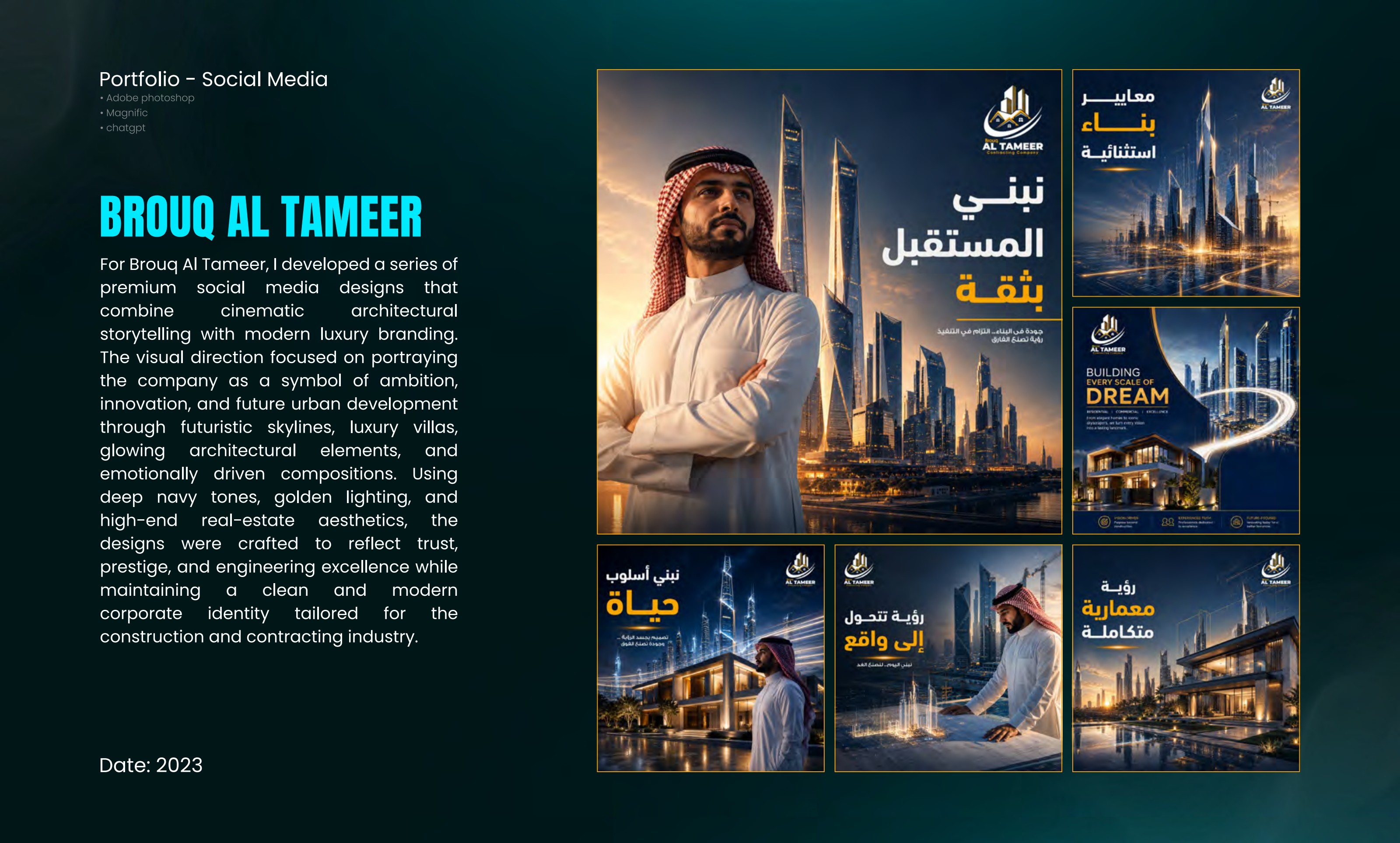 Brouq Al Tameer — Social Media